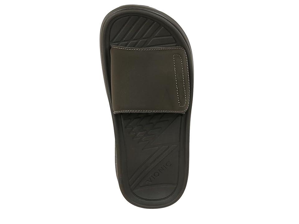 VIONIC Rejuvenate Slides (Dark Khaki Syn Nubuck) Women's Sandals Product Image