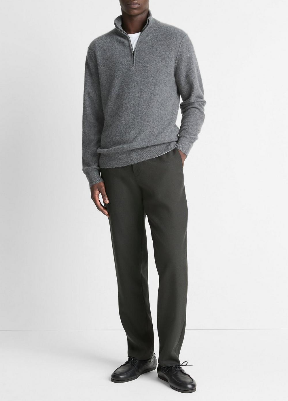 Plush Cashmere Quarter-Zip Sweater Product Image