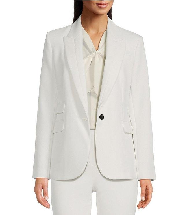 KARL LAGERFELD PARIS Single Button Notch Lapel Long Sleeve Blazer Product Image