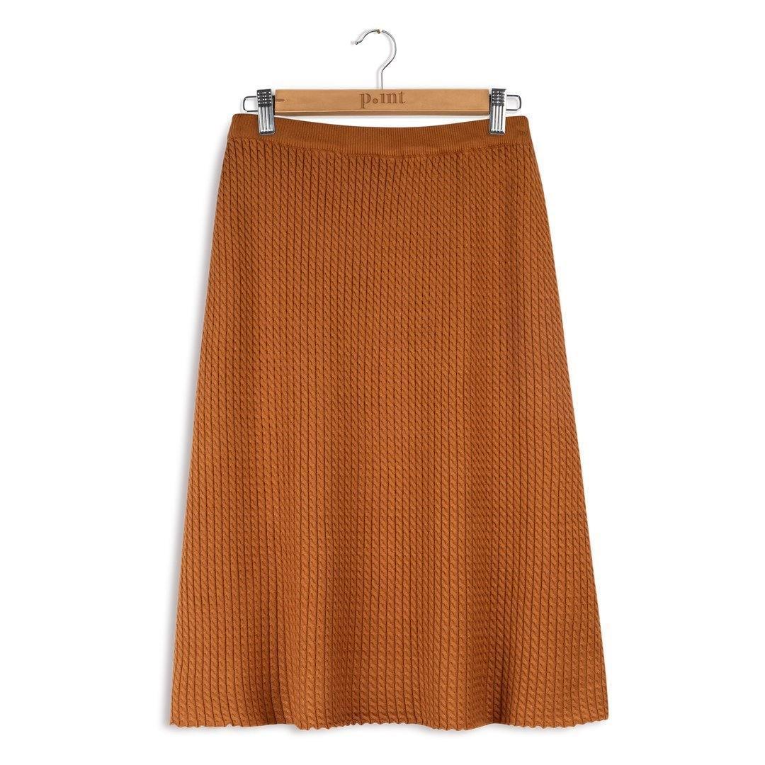 Point Cableknit A-line Skirt Product Image