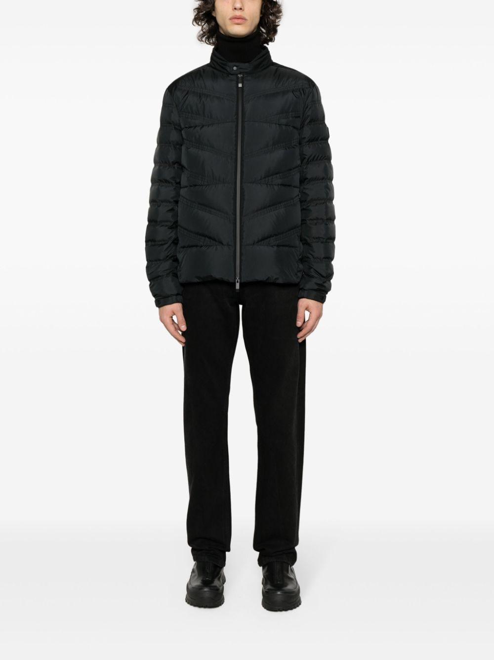 Padded Zip-up Down Jacket In Black Product Image