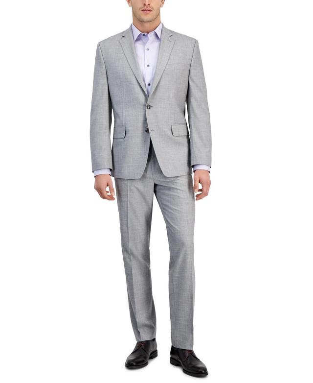 Perry Ellis Mens Modern-Fit Solid Nested Suit Product Image