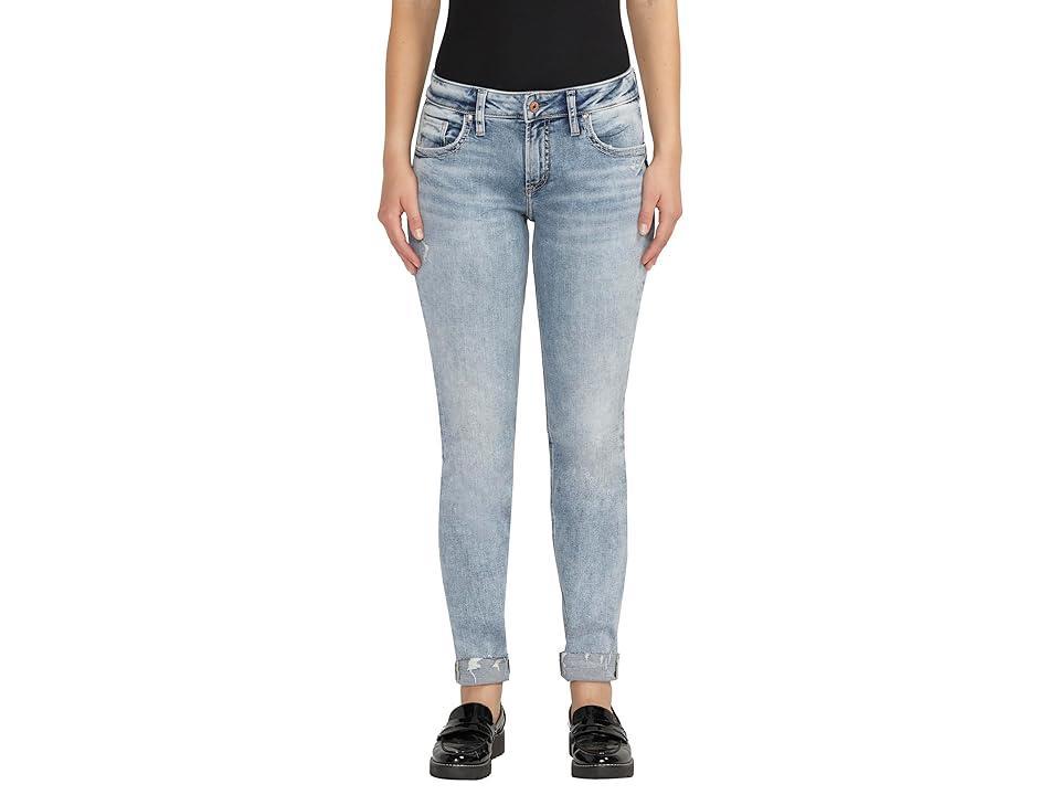 Silver Jeans Co. Boyfriend Mid Rise Slim Leg Jeans L27170CVS244 (Indigo) Women's Jeans Product Image