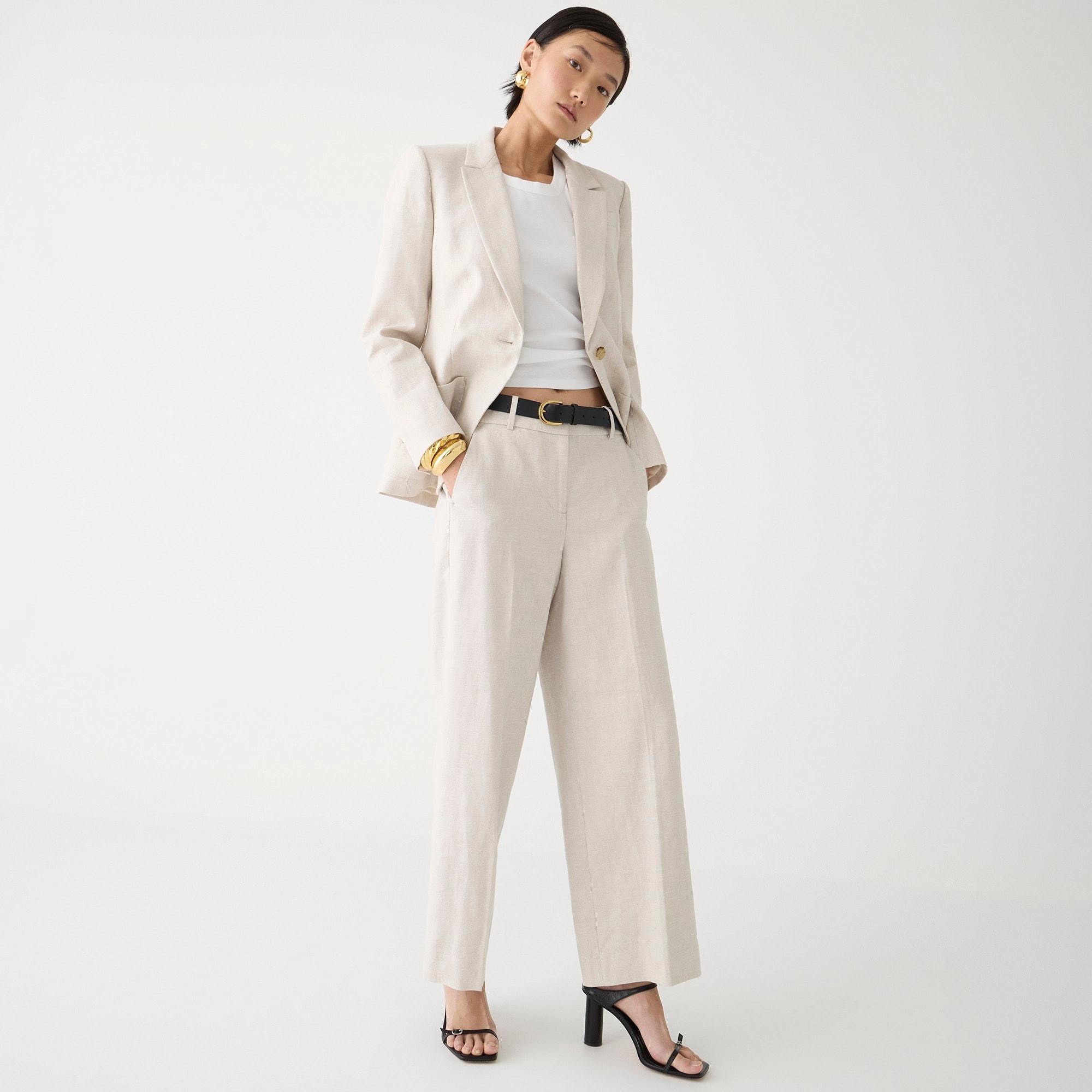 Sydney pant in stretch linen blend Product Image