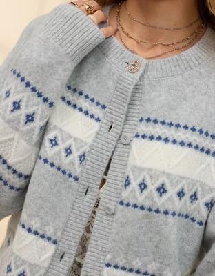 Aerie unREAL Fairisle Cardigan Product Image