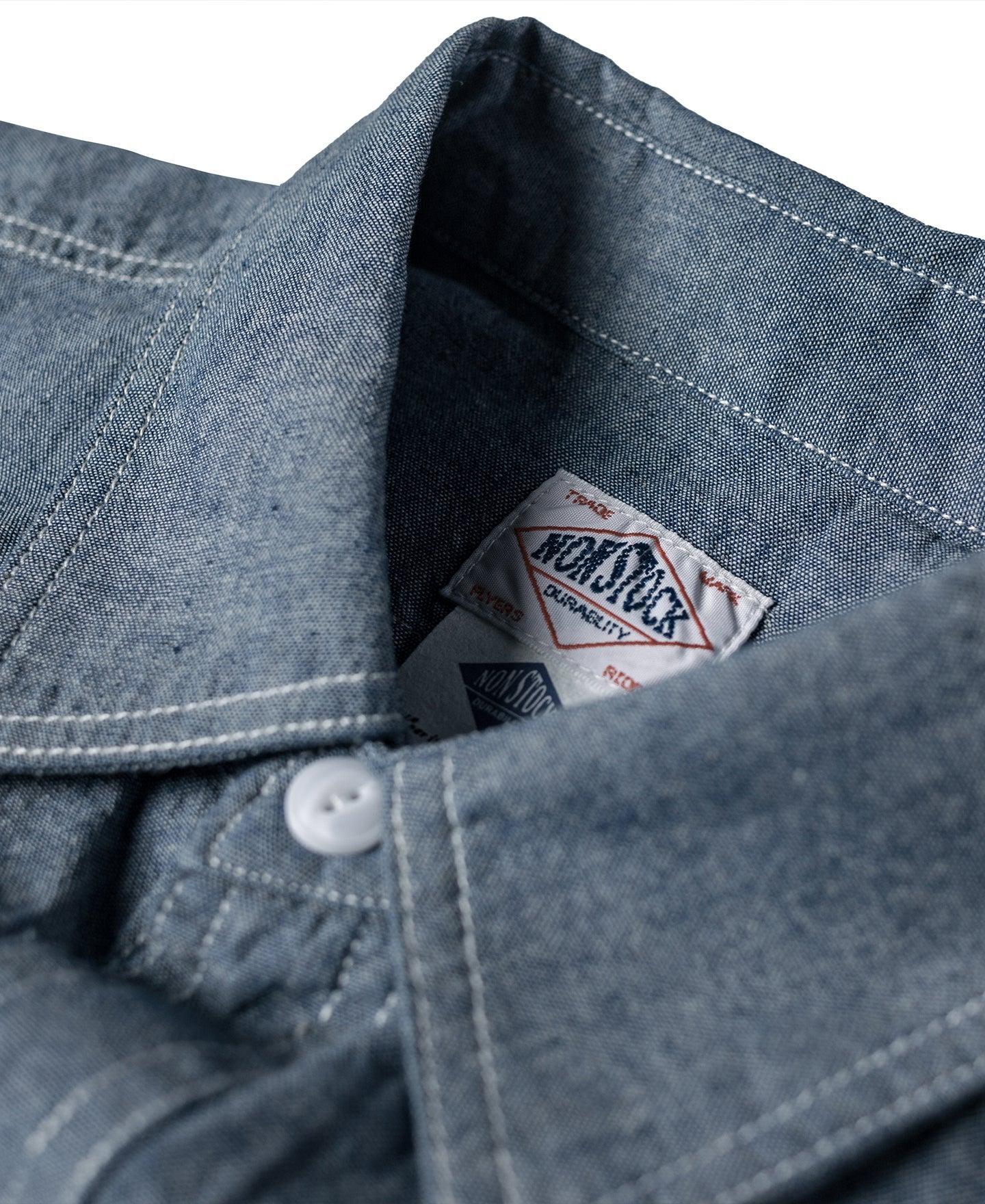 Chambray Short Sleeve Work Shirt Product Image