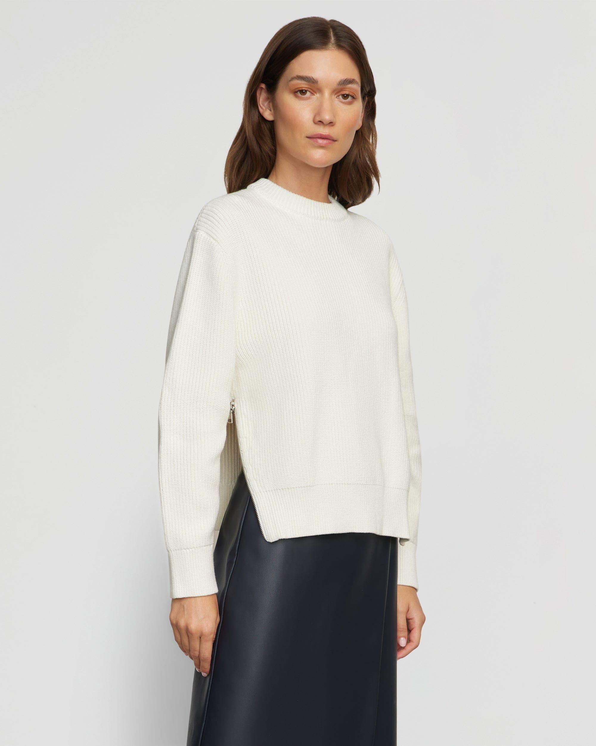 Tate Organic Cotton Side-Zip Sweater Product Image