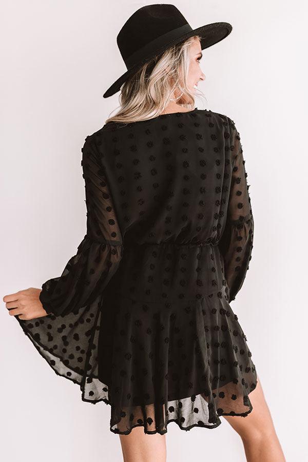 Dreaming Of Paris Shift Dress In Black Product Image