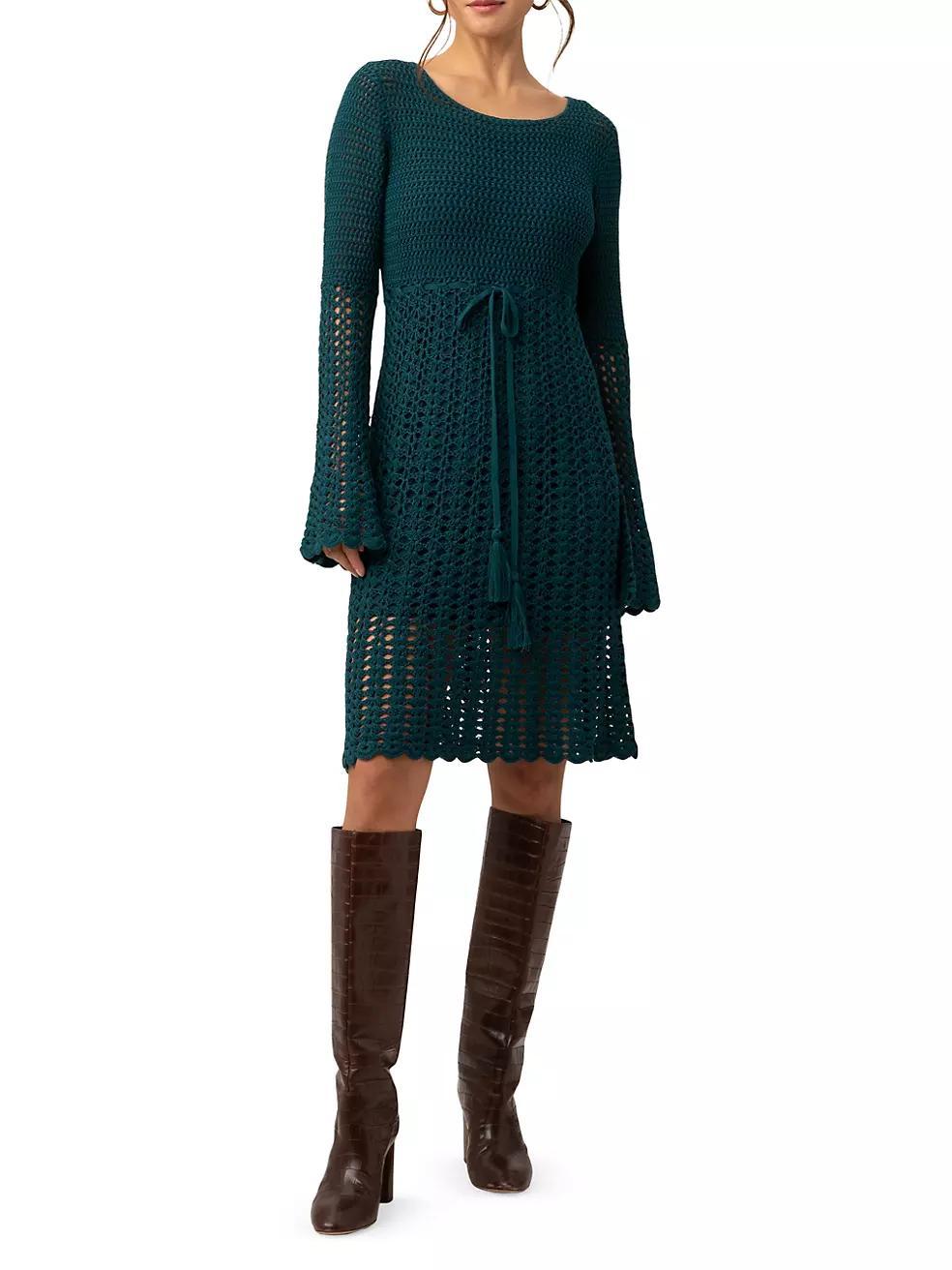 Gloria Crocheted Minidress Product Image