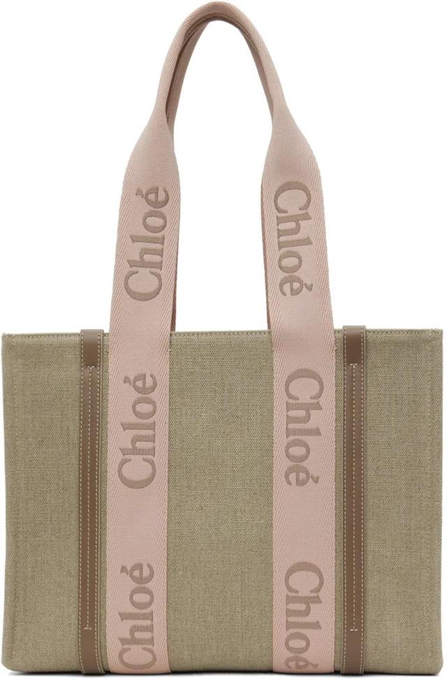 Beige Medium Woody Tote In 26y Blushy Beige Product Image