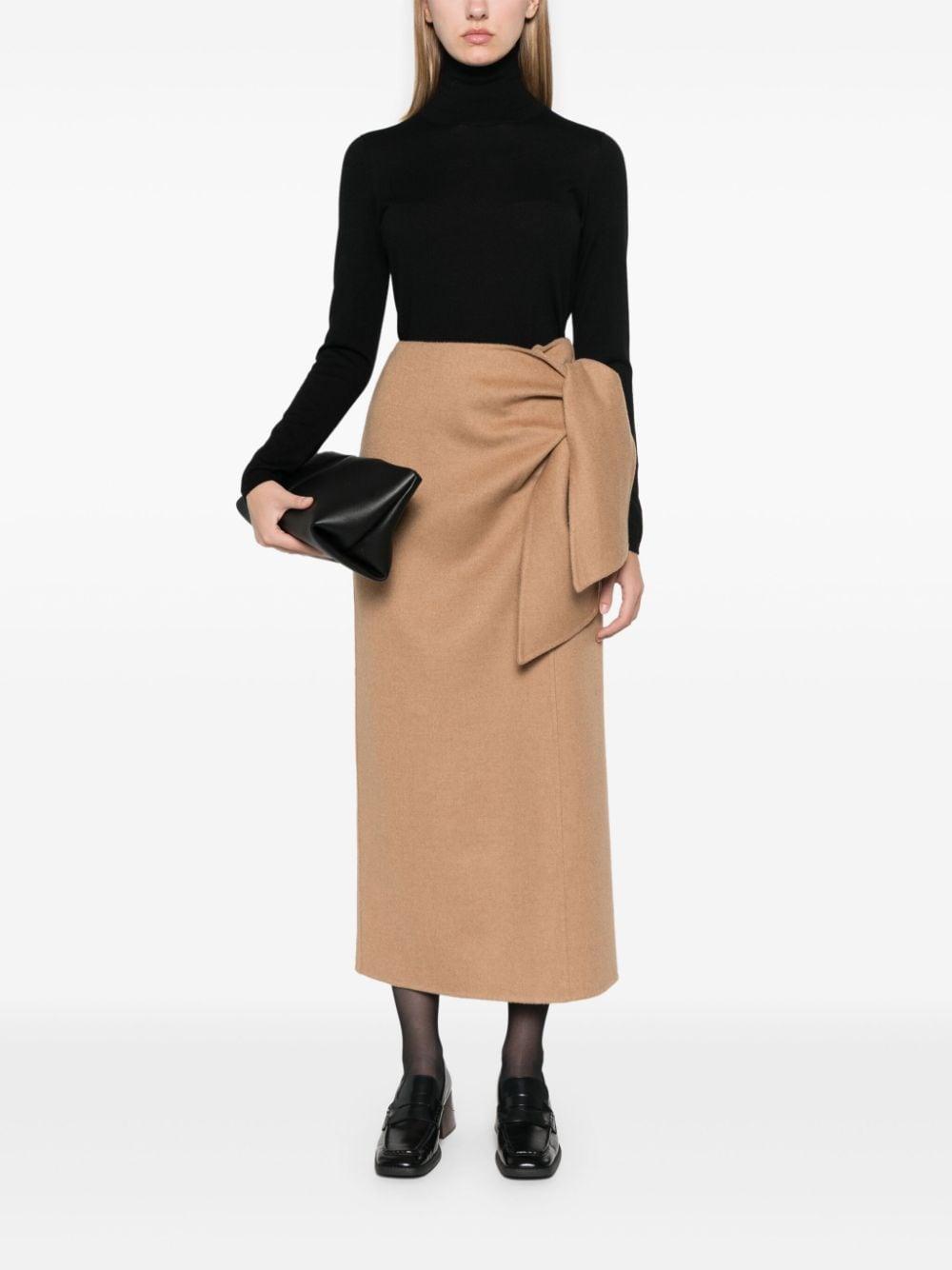 MAX MARA Acline Midi Skirt In Brown Product Image