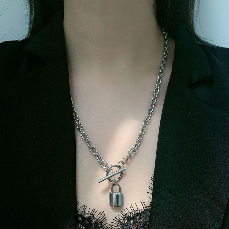 Lock Pendant Necklace Product Image