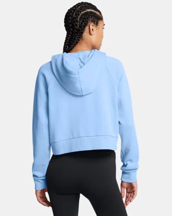 Women's UA Rival Fleece Crop Full-Zip Product Image