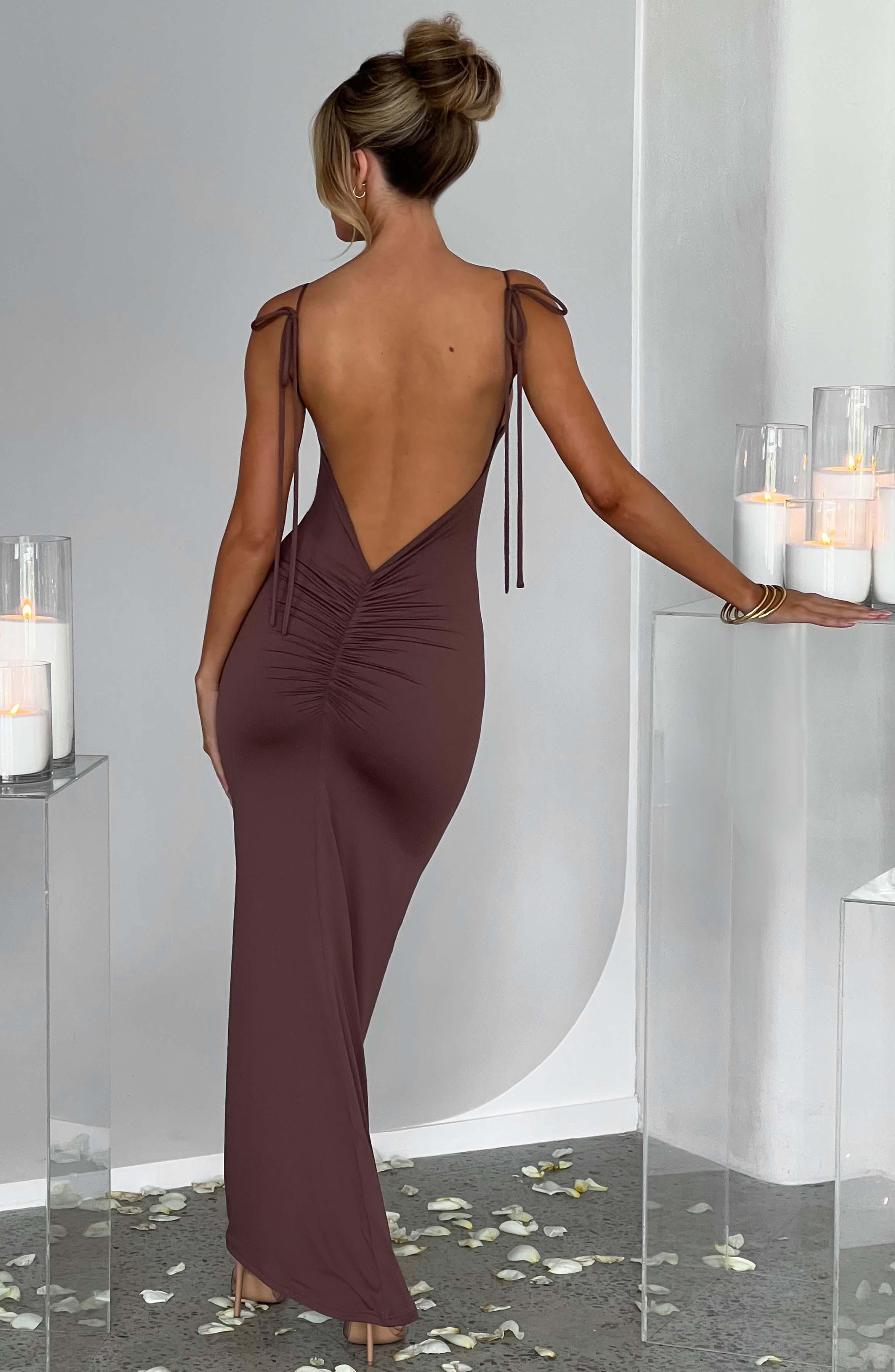 Sanya Maxi Dress - Chocolate Product Image