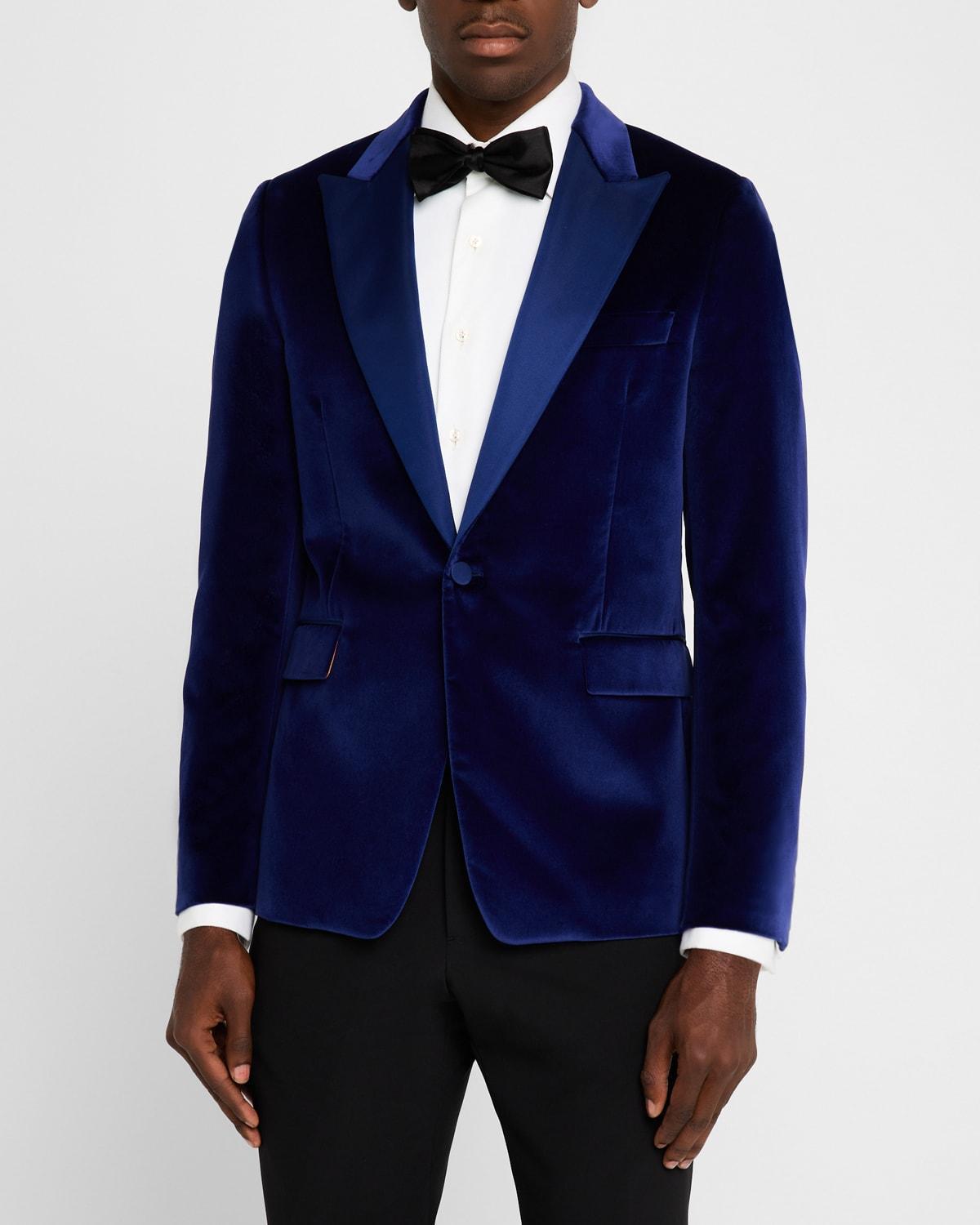 Mens Velvet Single-Button Evening Jacket Product Image