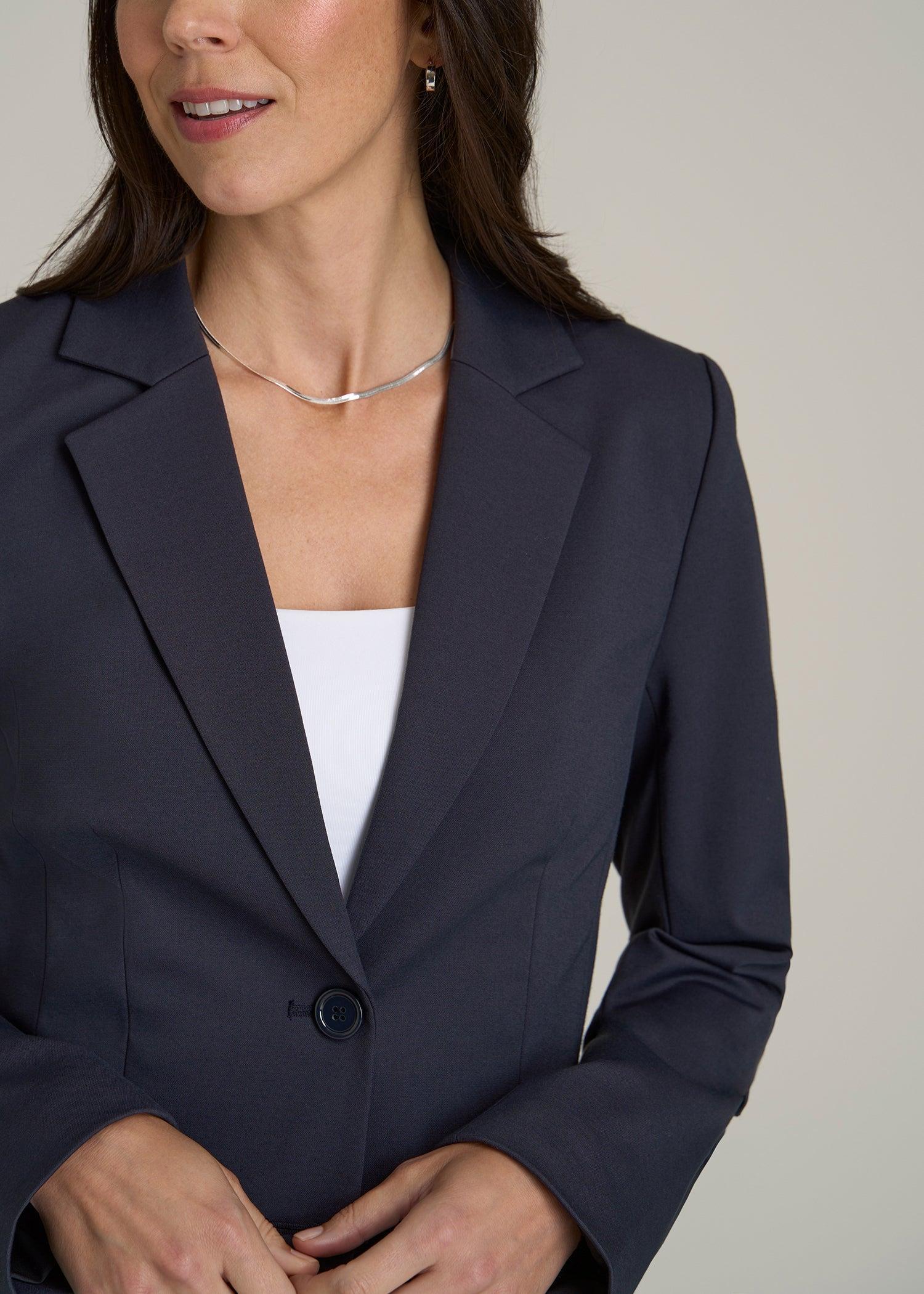 SLIM-FIT Two Button Blazer for Tall Women in Navy Product Image