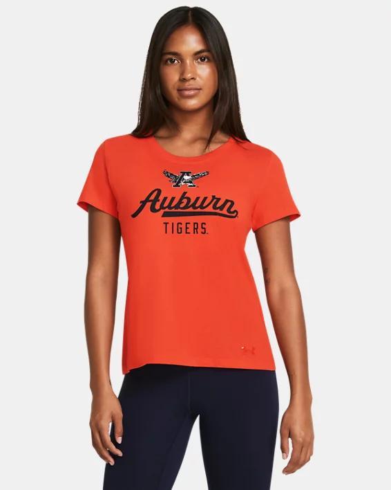 Womens UA Performance Cotton Collegiate Short Sleeve Product Image