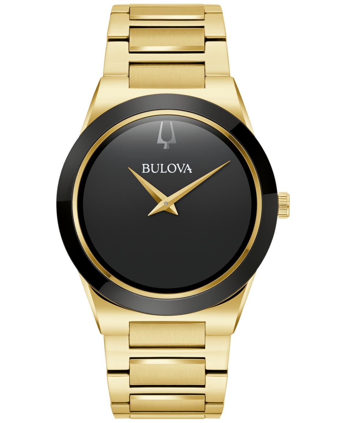 Bulova Mens Modern Millennia Gold-Tone Stainless Steel Bracelet Watch 41mm Product Image