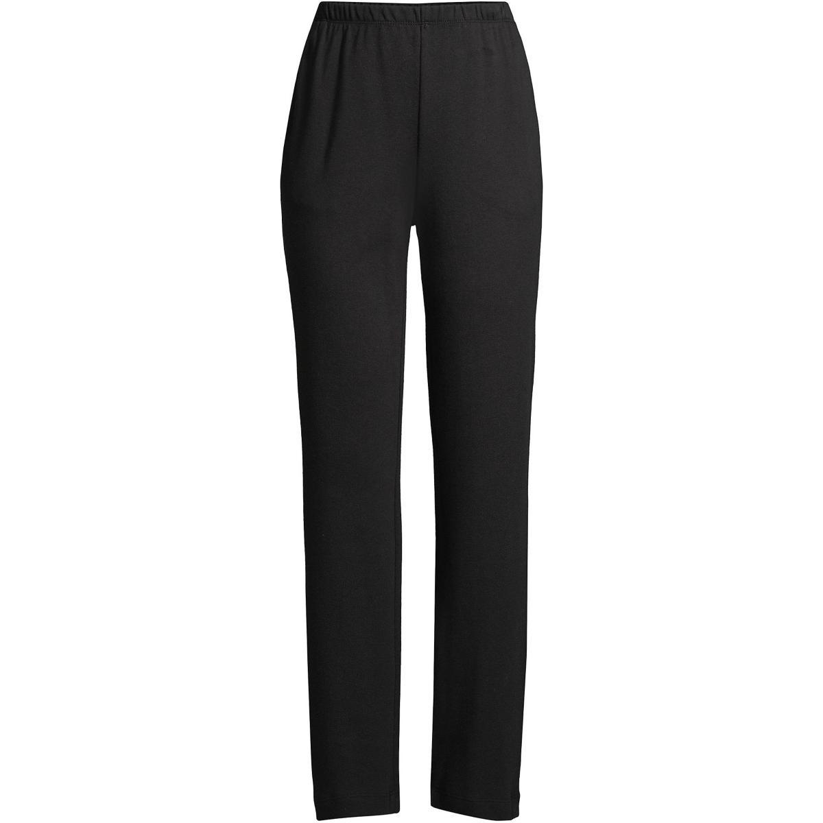 Lands End Womens Sport Knit High Rise Elastic Waist Pull On Pants Product Image