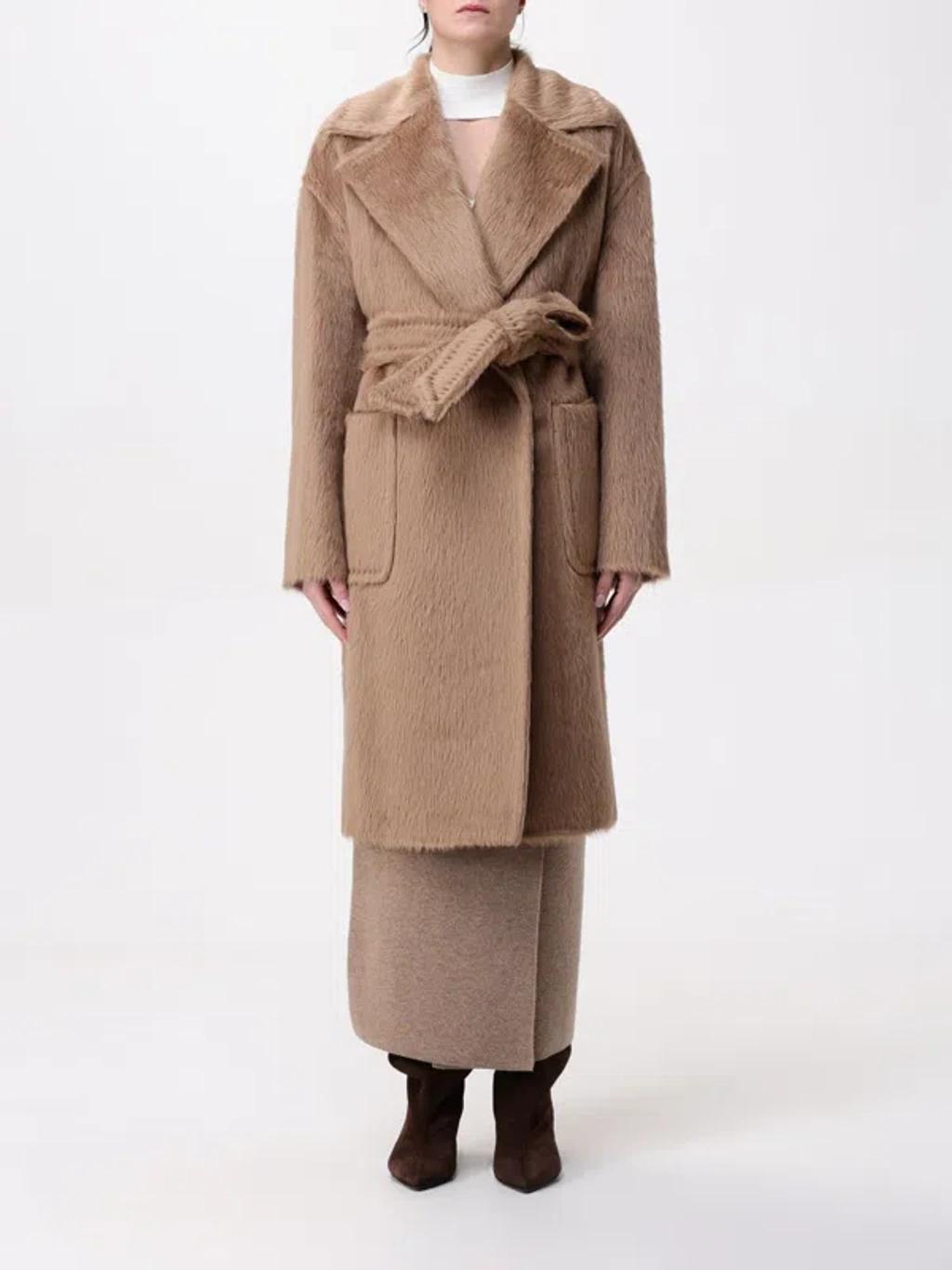 MAX MARA Studio Coat Woman Camel Women In Brown product image