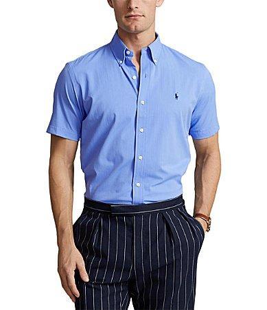 Polo Ralph Lauren Classic Fit Performance Stretch Short Sleeve Twill Woven Shirt Product Image