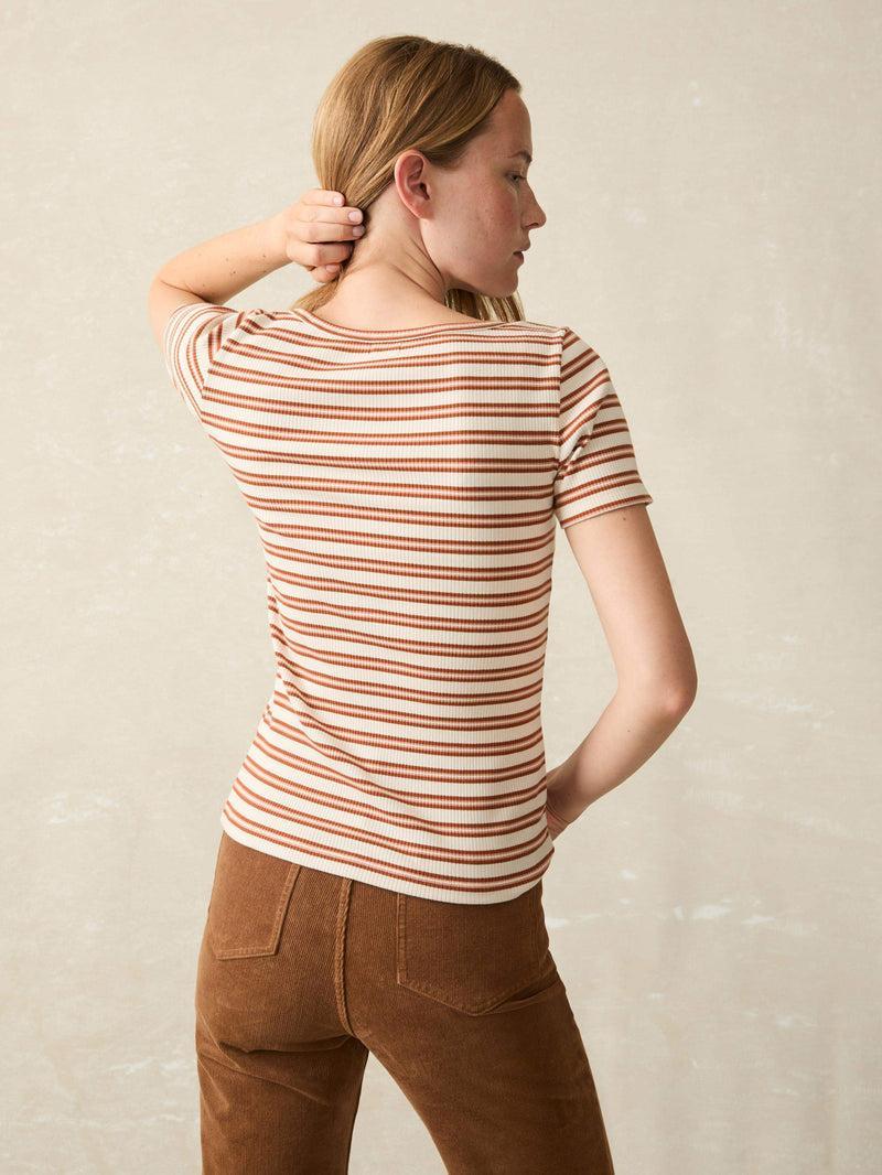 Freestyle Rib Knit Tee - Toulouse Stripe Product Image