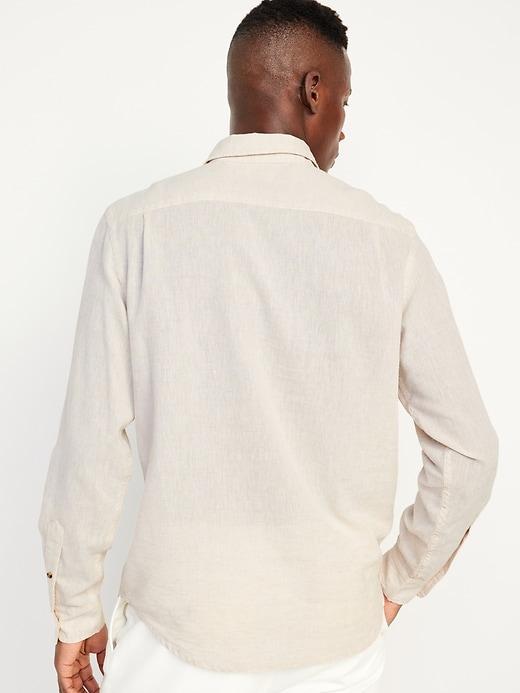 Classic Fit Everyday Linen-Blend Shirt Product Image