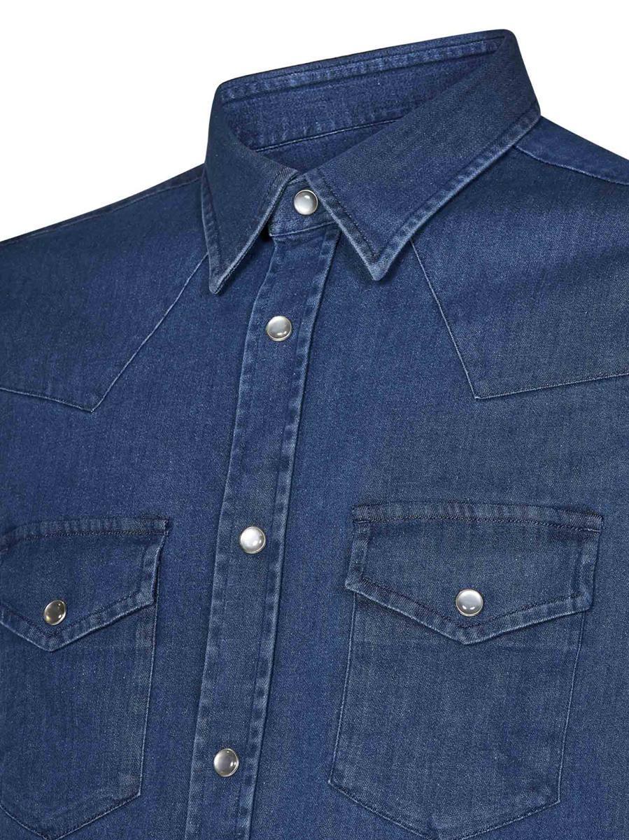 TOM FORD Buttoned Long In Blue Product Image