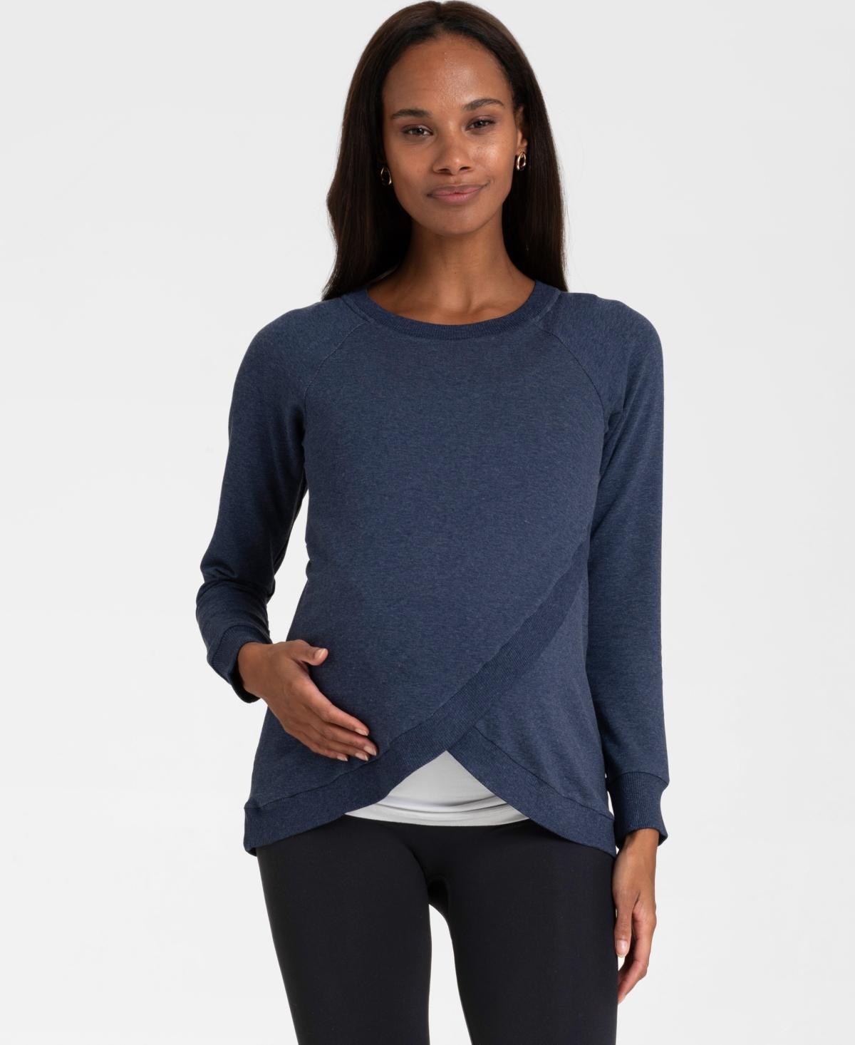 Seraphine Womens Cotton Blend Maternity and Nursing Sweatshirt Product Image