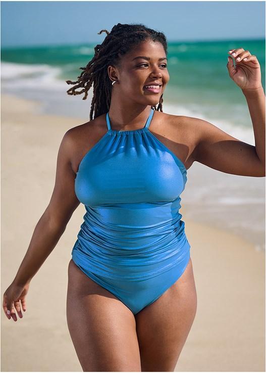 Shimmer High Neck Tankini Product Image