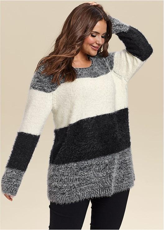 Striped Cozy Sweater Product Image