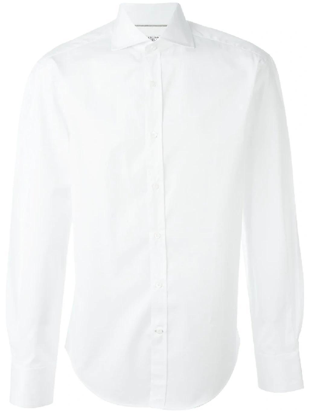 BRUNELLO CUCINELLI Classica Button-up Shirt In White Product Image