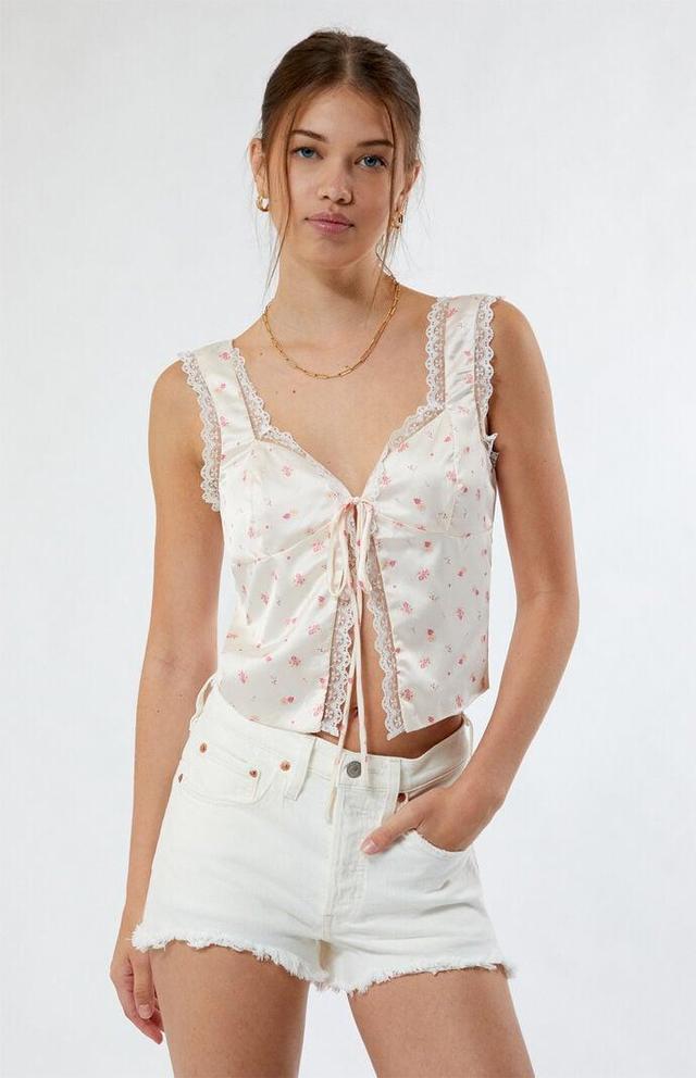 Glamorous Women's Pink Daisy Top - Product Image