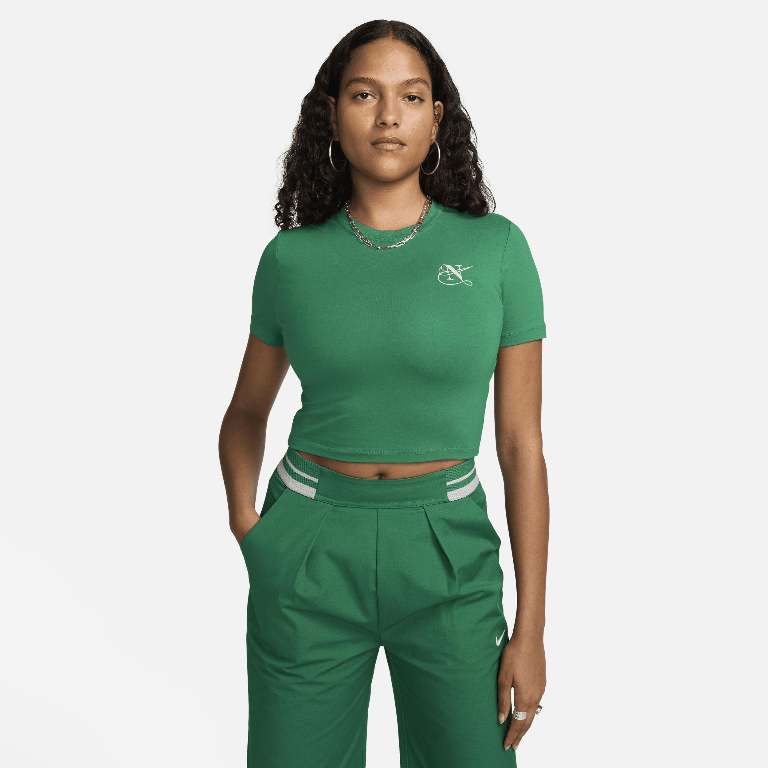 Womens Nike Sportswear Essential Slim Cropped T-Shirt Product Image