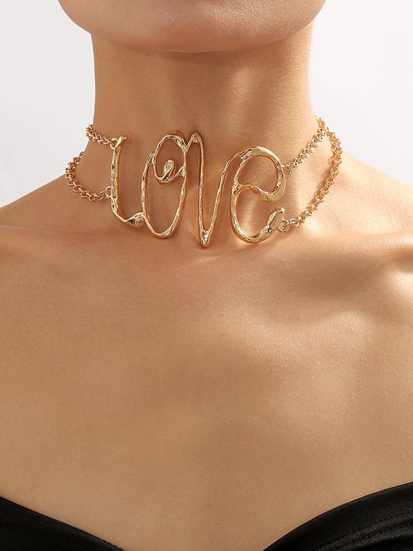 Chains Geometric Hollow Necklaces Accessories Product Image