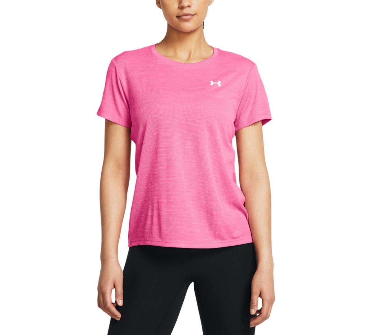 Under Armour Womens Tech Textured Short-Sleeve T-Shirt - Celeste / Product Image