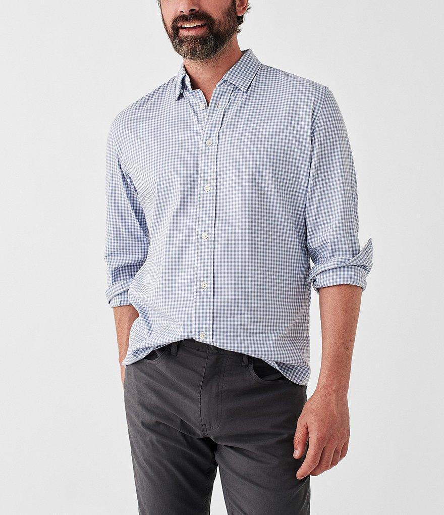 Faherty The Movement Gingham Performance Stretch Long Sleeve Woven Shirt Product Image