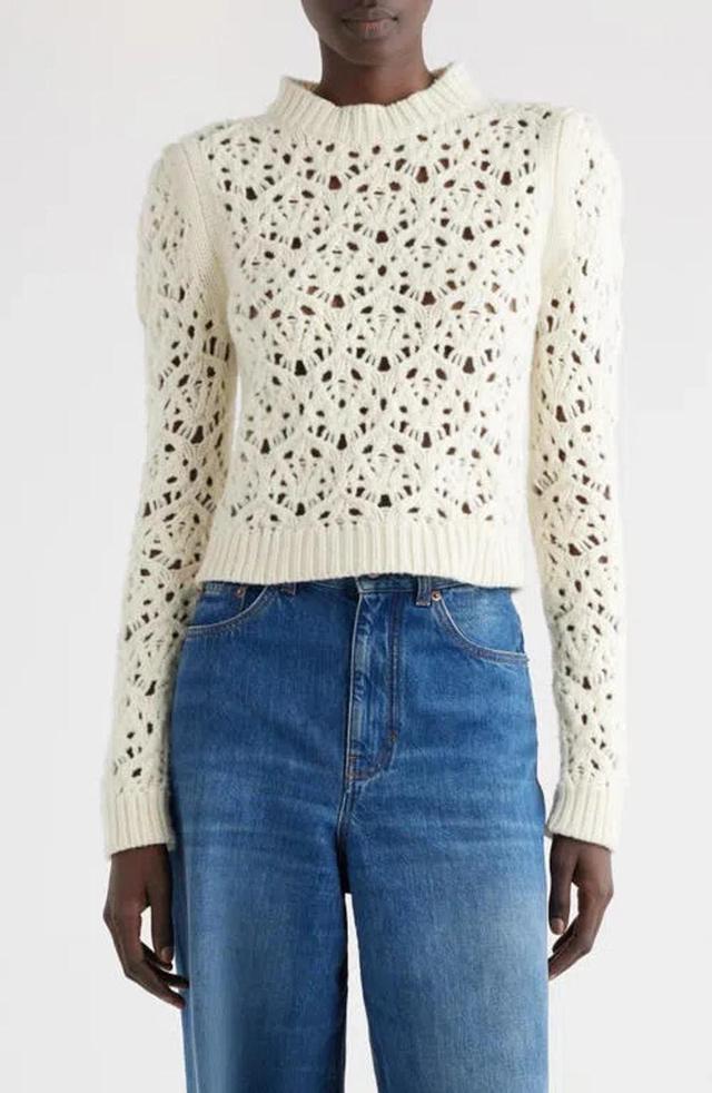 Wool Knit Jumper In Neutrals Product Image