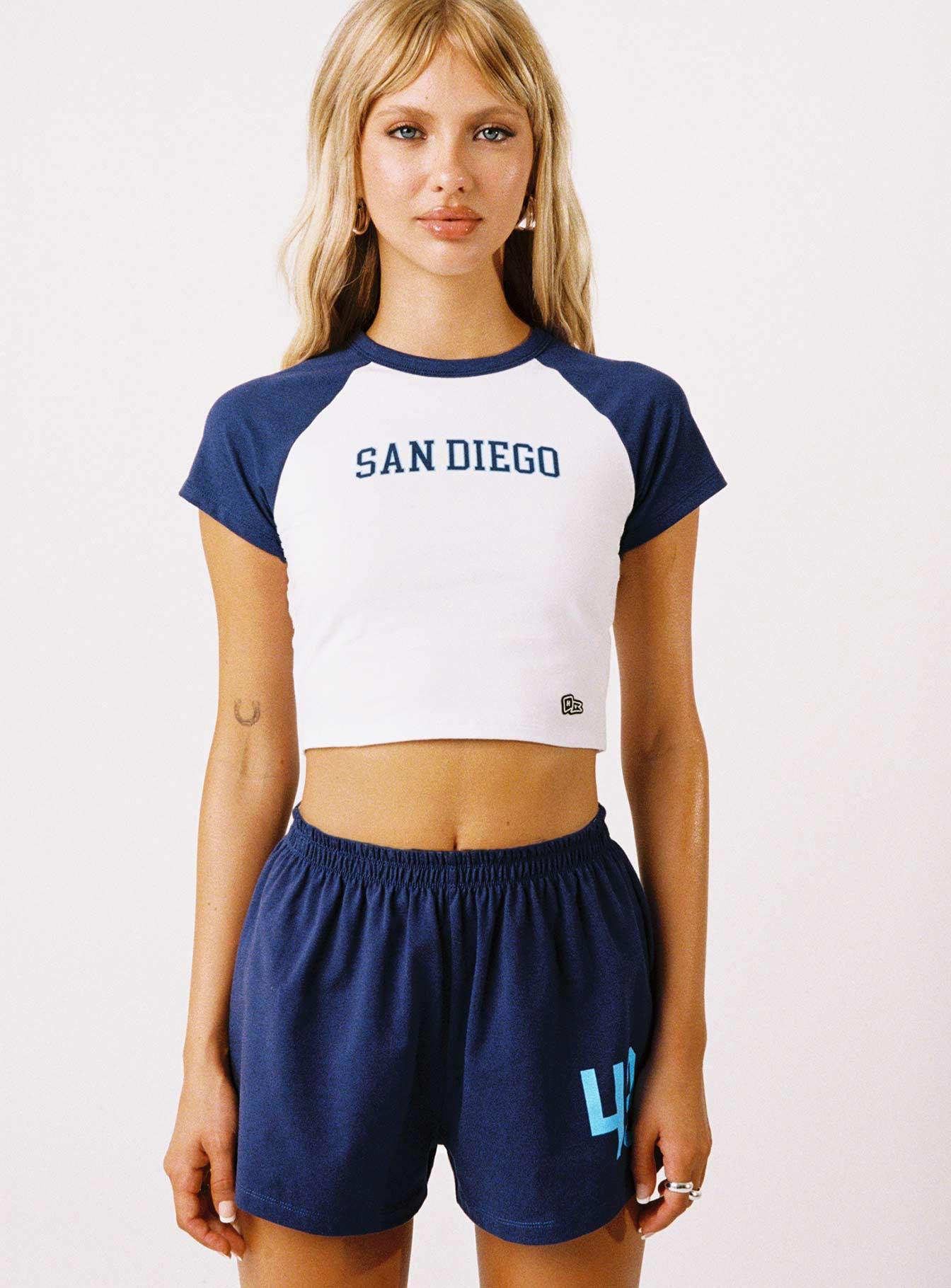 USD Homerun Tee Navy / White Product Image