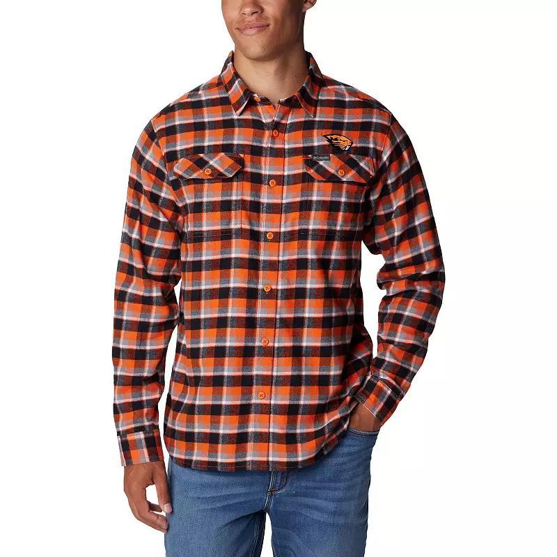 Columbia Men's Collegiate Flare Gun Flannel Long Sleeve Shirt - Oregon State- Product Image