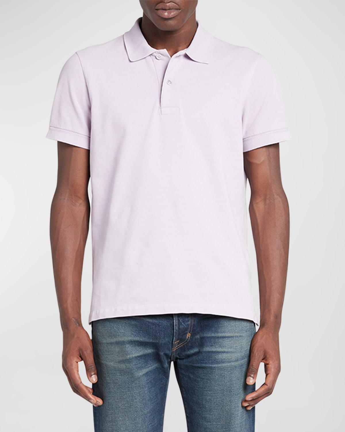 TOM FORD Short Sleeve Cotton Piqu Polo Product Image