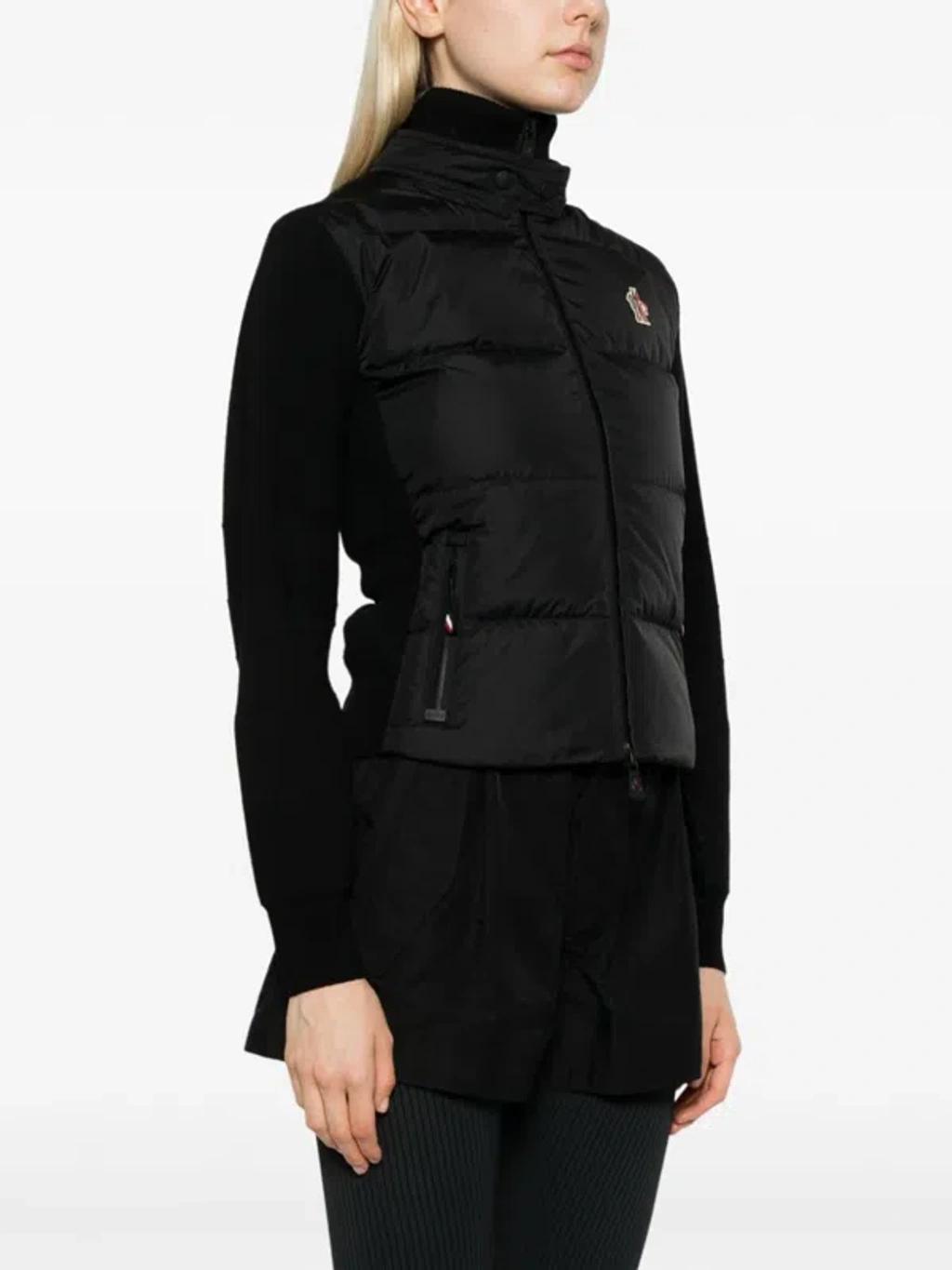 MONCLER Padded Zip-up Jacket In Black Product Image