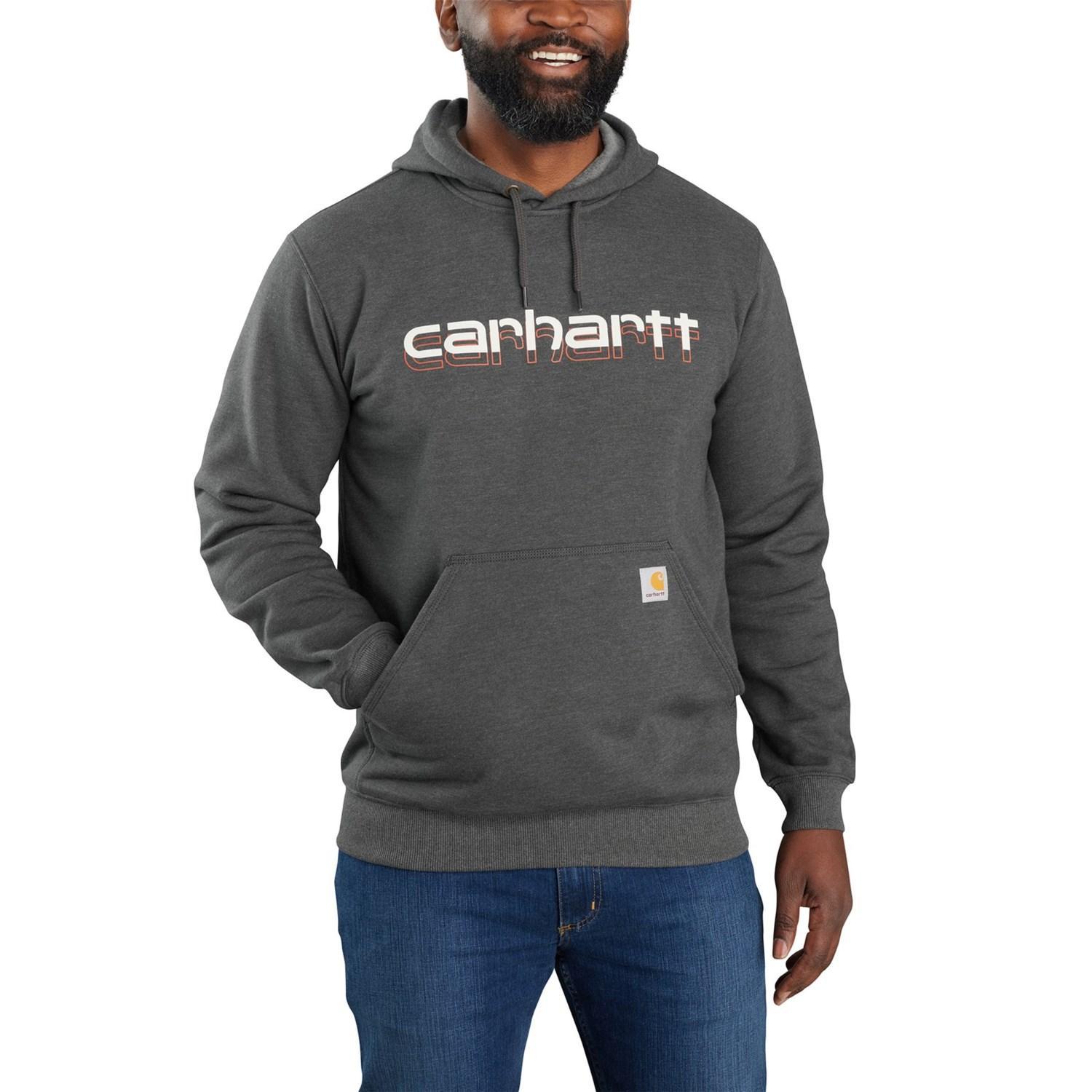 Carhartt 105679 Big and Tall Rain Defender® Loose Fit Midweight Logo Graphic Hoodie - Factory Seconds Product Image