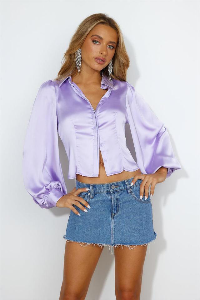 Go Smooth Satin Crop Lilac Product Image