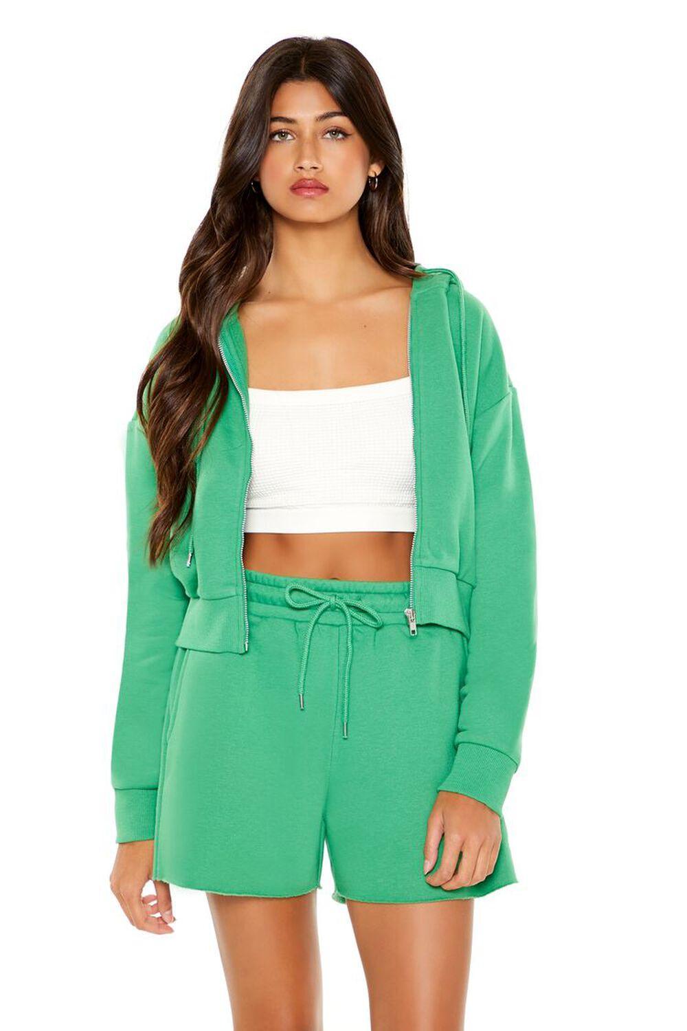 Basic Fleece Zip-Up Hoodie | Forever 21 Product Image