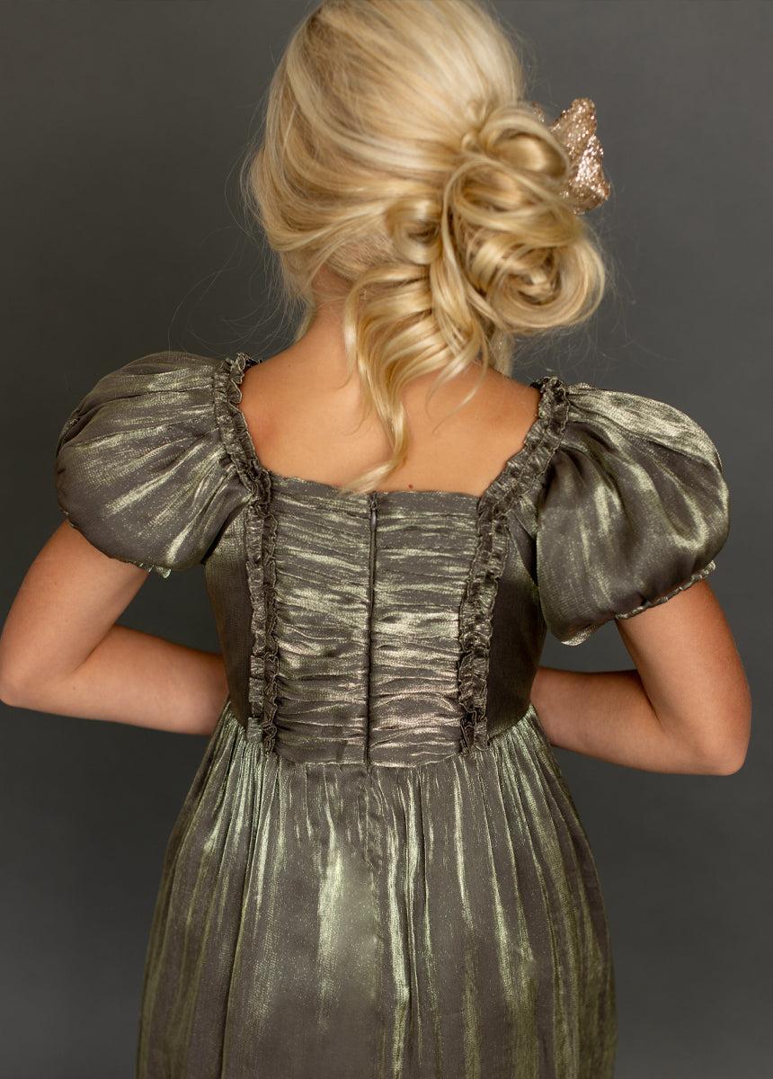 Mathilda Petticoat Dress in Bronze Iridescent Product Image