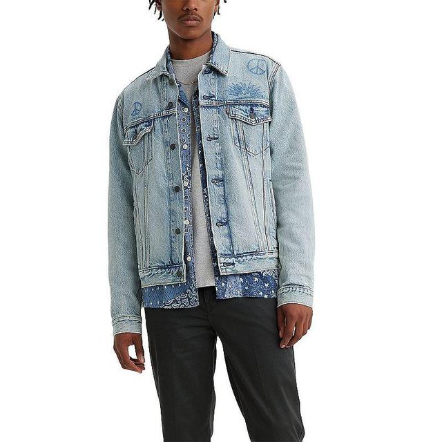 Mens Levis Trucker Denim Jacket Light Blue Product Image