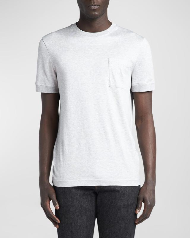 Mens Solid Cotton Tee Product Image