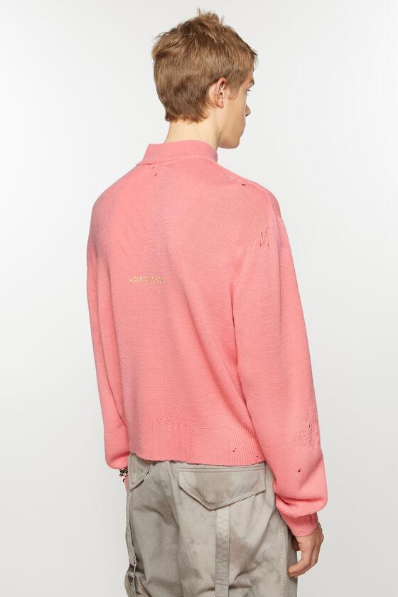 Distressed zip cardigan Product Image