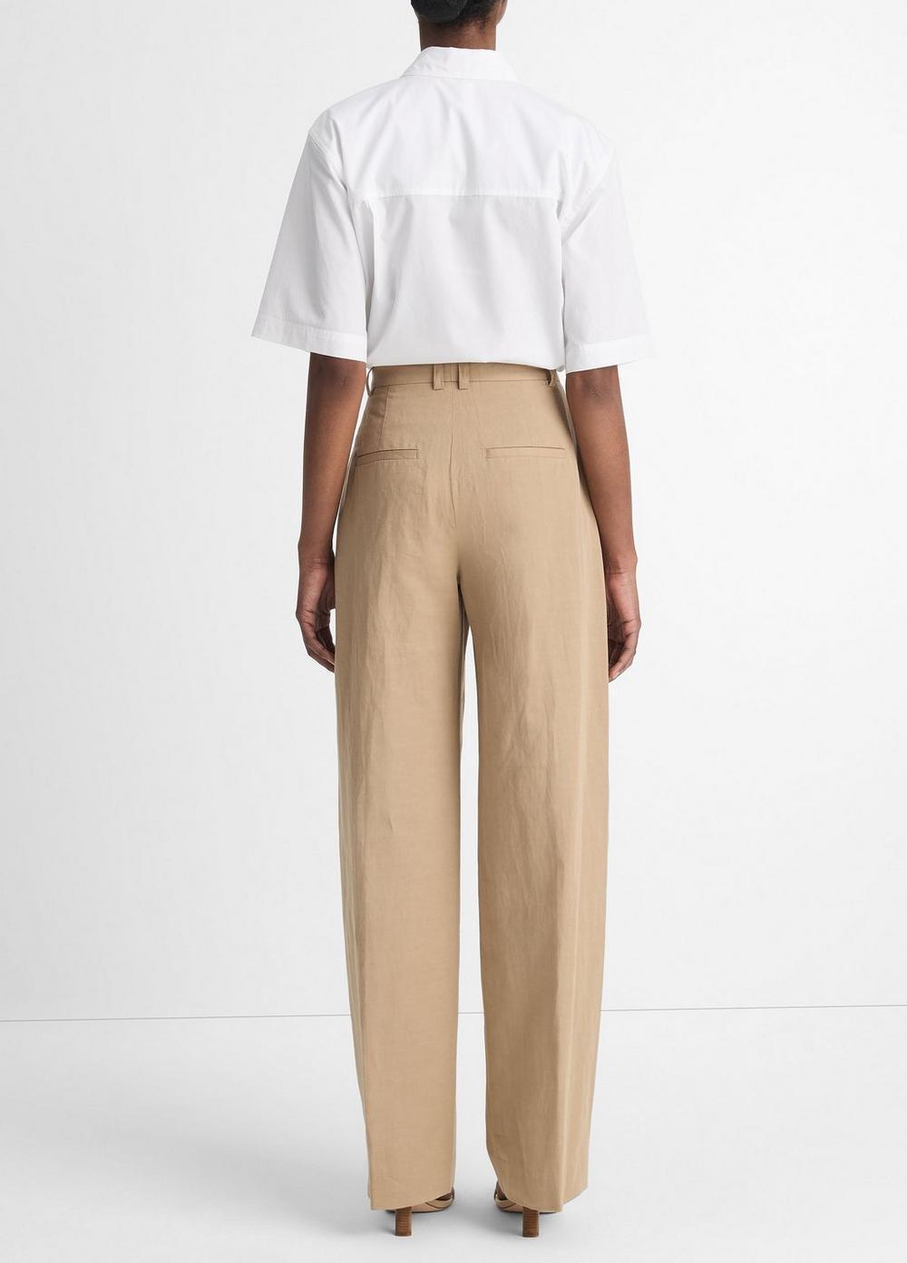 High-Waist Tailored Wide-Leg Trouser Product Image